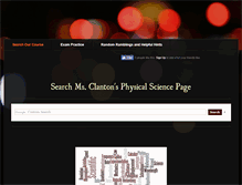 Tablet Screenshot of msclantonsphysicalsciencepage.weebly.com