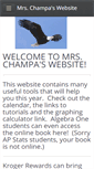 Mobile Screenshot of mrschampa.weebly.com