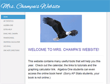 Tablet Screenshot of mrschampa.weebly.com