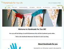 Tablet Screenshot of handmadeforyou.weebly.com