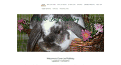 Desktop Screenshot of cloverleafrabbitry.weebly.com