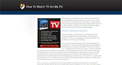 Desktop Screenshot of howtowatchtvonmypc.weebly.com