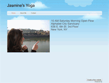 Tablet Screenshot of jasmineyoga.weebly.com