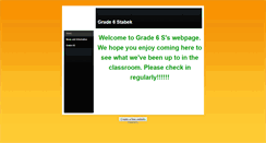 Desktop Screenshot of grade6sd.weebly.com