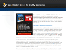 Tablet Screenshot of caniwatchdirecttvonmycomputer.weebly.com