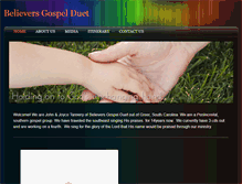 Tablet Screenshot of believersgospelduet.weebly.com
