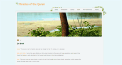 Desktop Screenshot of miraclesofthequran.weebly.com