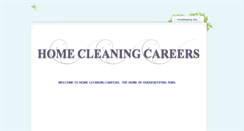 Desktop Screenshot of homecleaningcareers.weebly.com