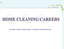 Tablet Screenshot of homecleaningcareers.weebly.com