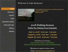 Tablet Screenshot of lakeramona.weebly.com