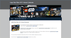 Desktop Screenshot of legostarwars2011adventcalendar.weebly.com