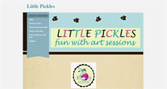 Desktop Screenshot of littlepicklesart.weebly.com