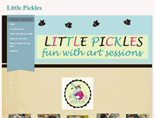 Tablet Screenshot of littlepicklesart.weebly.com