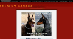 Desktop Screenshot of fastmoversdobermans.weebly.com