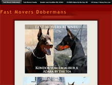 Tablet Screenshot of fastmoversdobermans.weebly.com