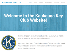 Tablet Screenshot of kaukaunakeyclub.weebly.com