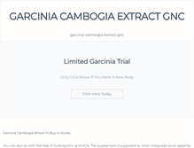 Tablet Screenshot of garciniacambogiaextractgnc.weebly.com