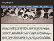 Tablet Screenshot of patsyspuppies.weebly.com