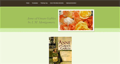 Desktop Screenshot of anneofgreengables.weebly.com