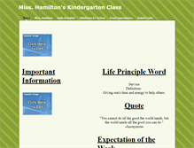 Tablet Screenshot of hamiltonskindergartenclass.weebly.com