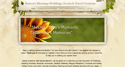 Desktop Screenshot of heavensblessingsweddingsandevent.weebly.com