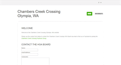 Desktop Screenshot of ccchoa.weebly.com