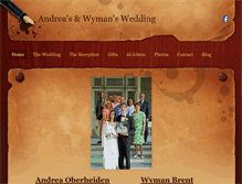 Tablet Screenshot of andreaandwyman.weebly.com