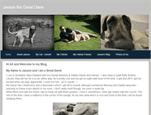 Tablet Screenshot of jaxsonthegreatdane.weebly.com