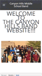 Mobile Screenshot of canyonhillsband.weebly.com