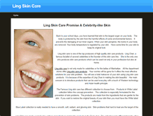 Tablet Screenshot of lingskincare.weebly.com