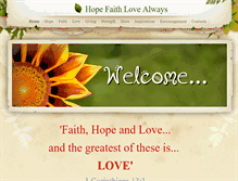 Tablet Screenshot of hopefaithlovealways.weebly.com