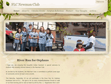 Tablet Screenshot of flcnewmanclub.weebly.com