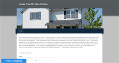 Desktop Screenshot of leaserenttoownhomes.weebly.com
