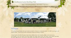 Desktop Screenshot of goulbournlawnbowlingclub.weebly.com