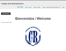 Tablet Screenshot of colegiosanbuenaventura.weebly.com