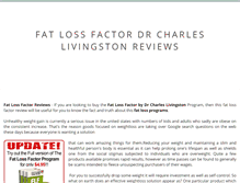 Tablet Screenshot of fatlossfactordrcharleslivingstonereviews.weebly.com