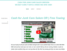 Tablet Screenshot of cashforjunkcarssalem.weebly.com