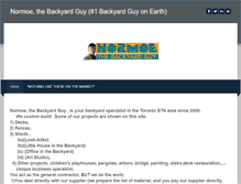 Tablet Screenshot of normoethebackyardguy.weebly.com