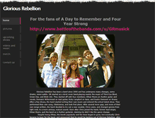 Tablet Screenshot of gloriousrebellion.weebly.com