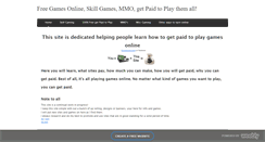 Desktop Screenshot of paidtoplaygames.weebly.com