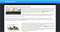 Desktop Screenshot of alertpaycash.weebly.com