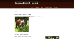 Desktop Screenshot of colouredsporthorses.weebly.com