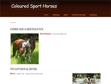 Tablet Screenshot of colouredsporthorses.weebly.com