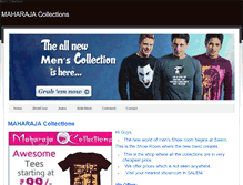 Tablet Screenshot of maharajacollections.weebly.com