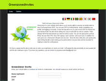 Tablet Screenshot of greenzonedinvites.weebly.com