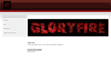 Tablet Screenshot of gloryfireband.weebly.com