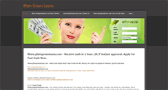 Desktop Screenshot of plaingreenloans.weebly.com