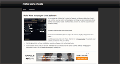 Desktop Screenshot of mafiawarsgamecheats.weebly.com