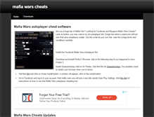 Tablet Screenshot of mafiawarsgamecheats.weebly.com