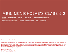 Tablet Screenshot of mrsmcnicholasclass5-2.weebly.com